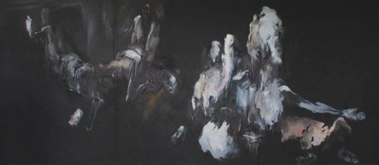 Triptyque noir, détail, 2007