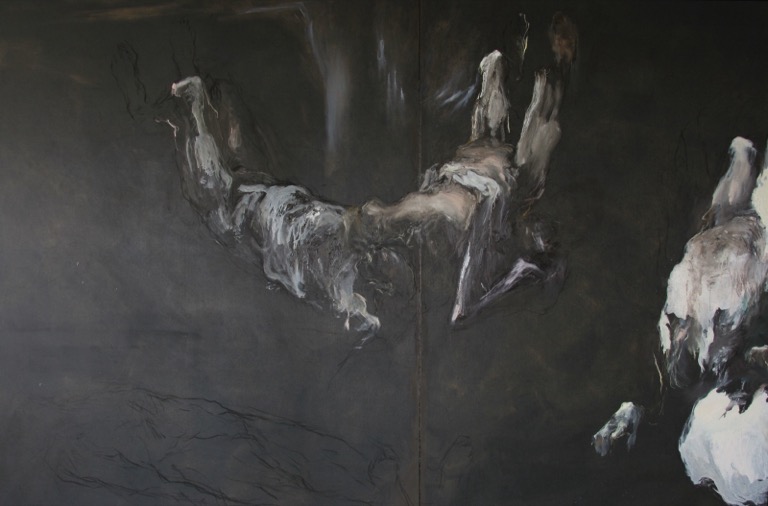 Triptyque noir, détail, 2007