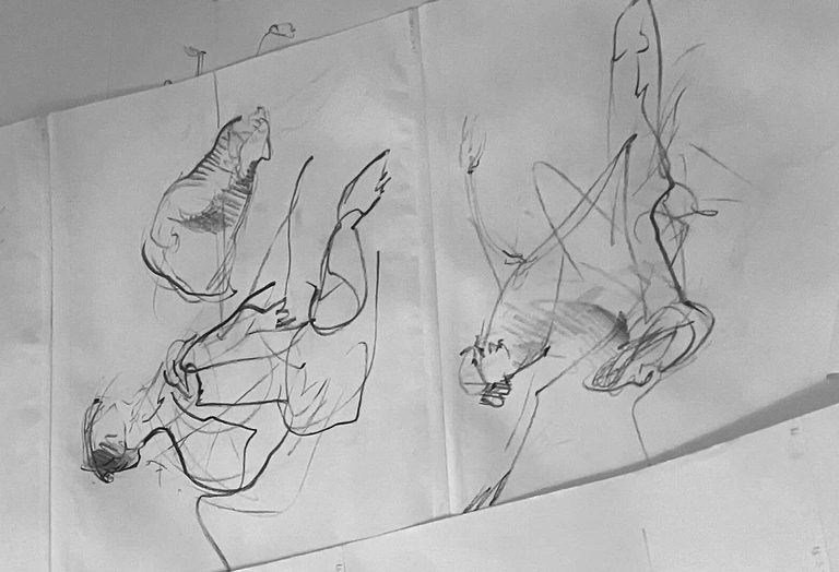 Croquis de danse, détail d’une bande
